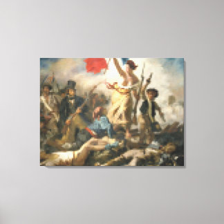 Lienzo La Liberté Guidant le Peuple - Pixel Art