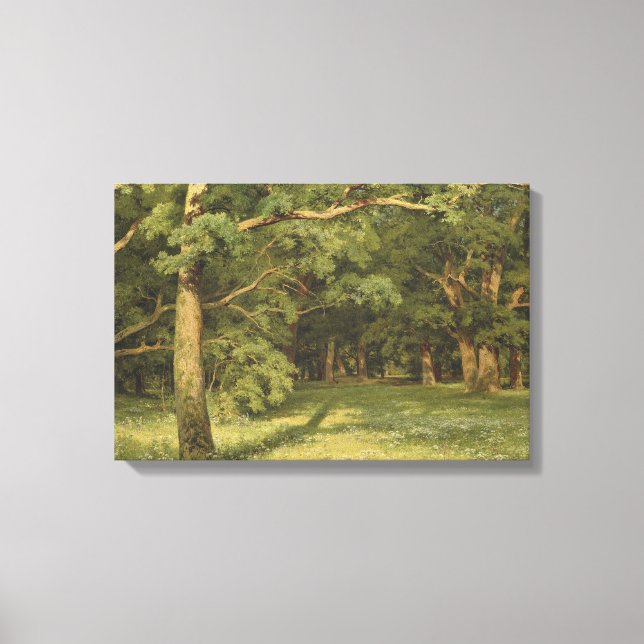 Lienzo La limpieza forestal (paisaje de Woodland) (Anverso)