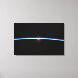 Lienzo La línea fina de la atmósfera de tierra 2