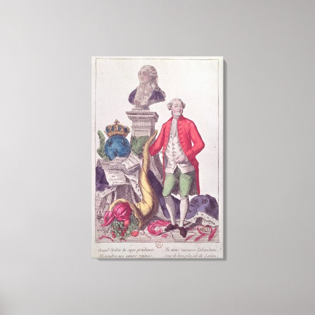 Lienzo La llamada de Jacques Necker 16 de julio de 1789 (Anverso)