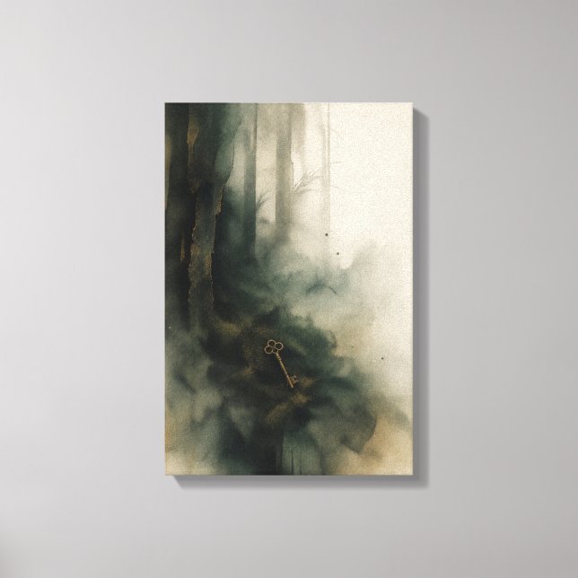 Lienzo La llave del bosque — KŌAN (Anverso)