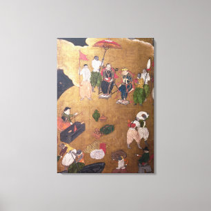 Lienzo La llegada del portugués en Japón 3