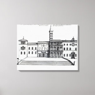 Lienzo La logia de la bendición del Vatican viejo