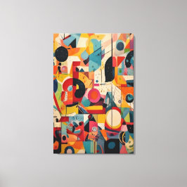 Lienzo La Lona de Formas Abstractas Caprichosas de Mitad