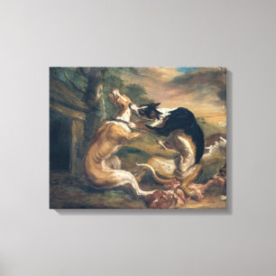 Lienzo La lucha del perro, 1678