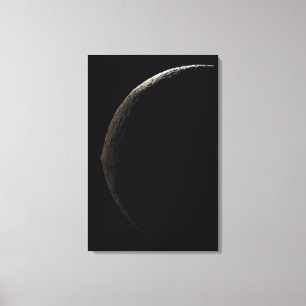 Lienzo La luna Iapetus de Saturn