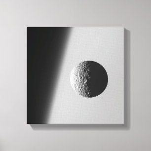 Lienzo La luna Mimas de Saturn