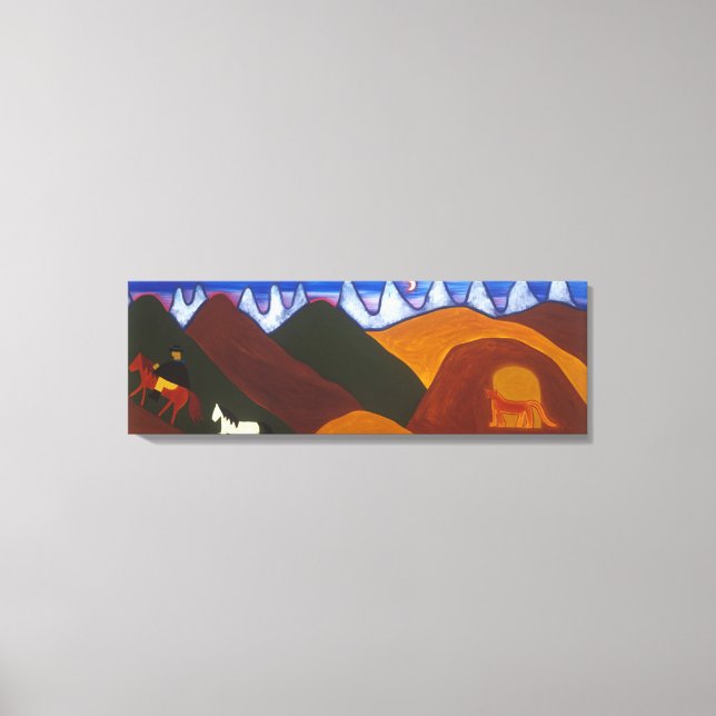 Lienzo La Luna y el Puma despidiendo (Anverso)