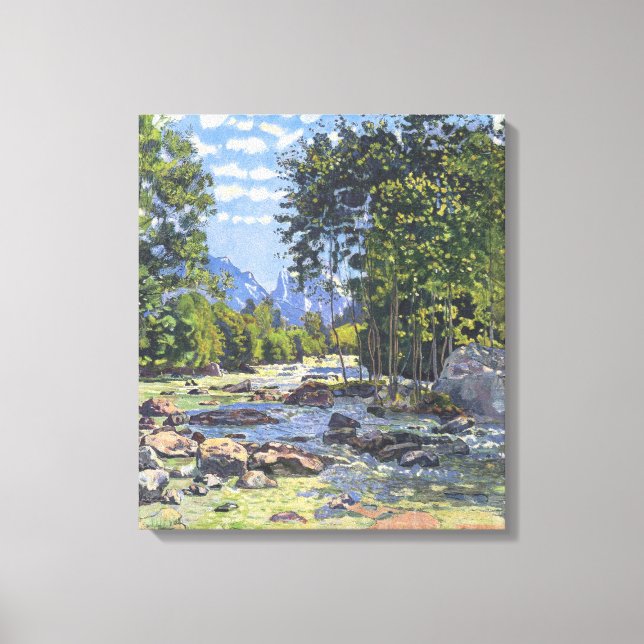 Lienzo La Lutschina Negra (de Ferdinand Hodler) (Anverso)