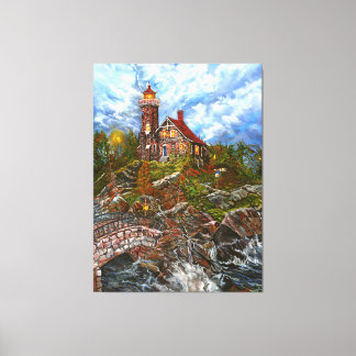 Lienzo "La luz azul de la puerta"