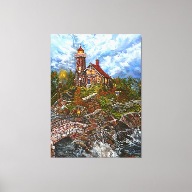 Lienzo "La luz azul de la puerta" (Anverso)