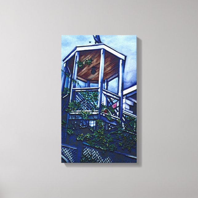 Lienzo La luz de la mañana, isla del puerto (Anverso)