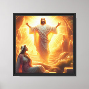 Lienzo La Luz de la Resurrección: Jesucristo Resucita