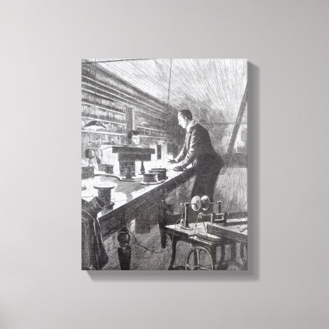 Lienzo La luz eléctrica (Anverso)