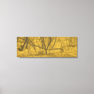 Lienzo "La luz en la oscuridad" "abstracto de oro y negro