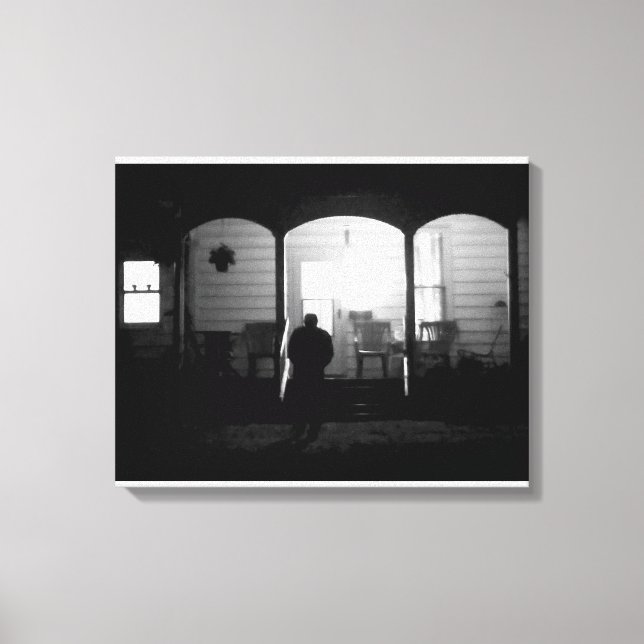 Lienzo La luz en la oscuridad (ya viene el hogar) (Anverso)