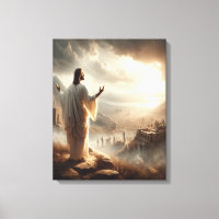 La luz eterna de Jesús brilla la puerta del cielo