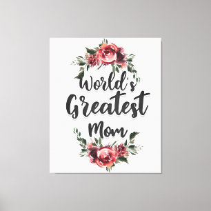 Lienzo La madre más grande del mundo Regalo Para Mamá