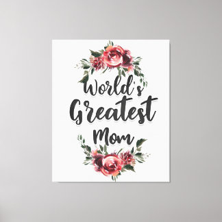 Lienzo La madre más grande del mundo | Regalo Para Mamá