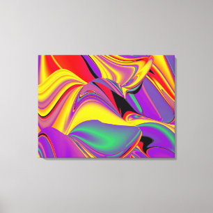Lienzo La magia de los colores abstracta tela de Rainbowa