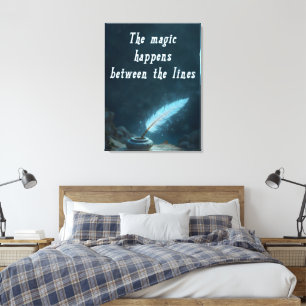 Lienzo "La magia sucede entre líneas"