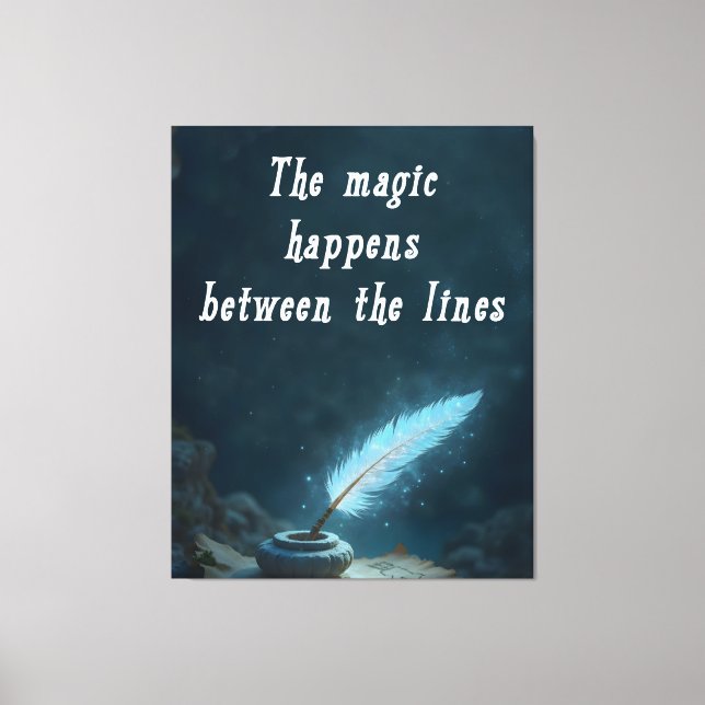 Lienzo "La magia sucede entre líneas" (Anverso)