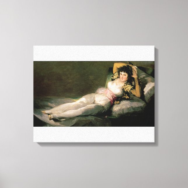 Lienzo La maja vestida, c.1800 (Anverso)