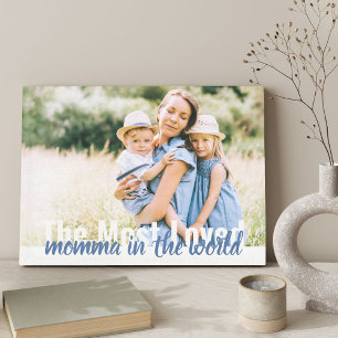 Lienzo La Mamá Más Querida del Mundo Foto Envueltada