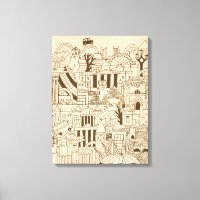 La mano de Londres dibujada en papel antiguo