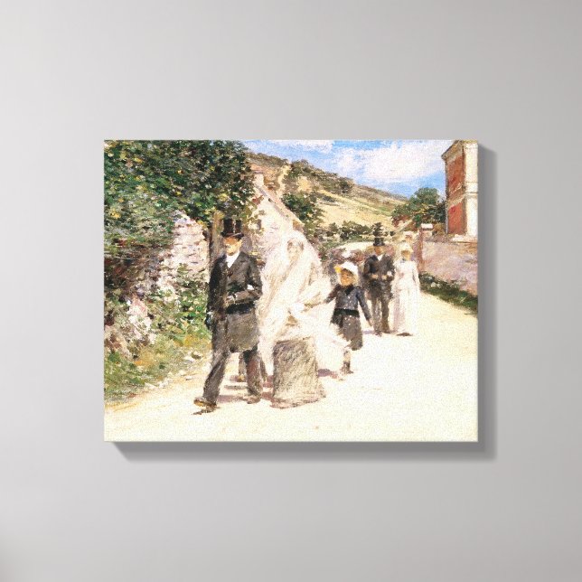 Lienzo La Marcha Nupcial de Robinson, Recién Casados Vint (Anverso)