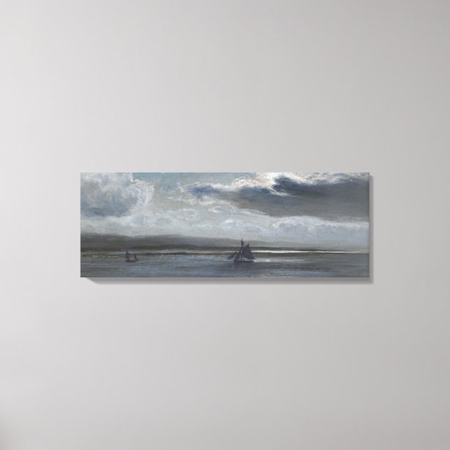 Lienzo La Mawr de los Traeth, luz de luna (Anverso)