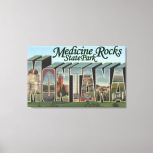 Lienzo La medicina oscila el parque de estado, Montana