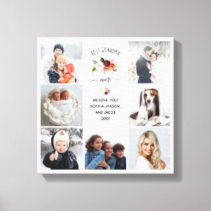 Lienzo La mejor foto floral de la abuela el siempre  