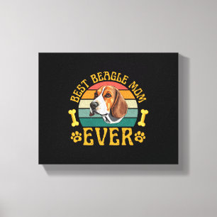 Lienzo La Mejor Mamá Beagle de Todos los Tiempos, Perro B
