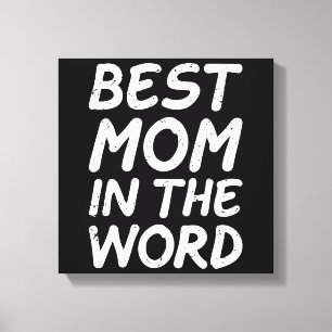Lienzo La mejor mamá del mundo Abuela Día de la Madre 20