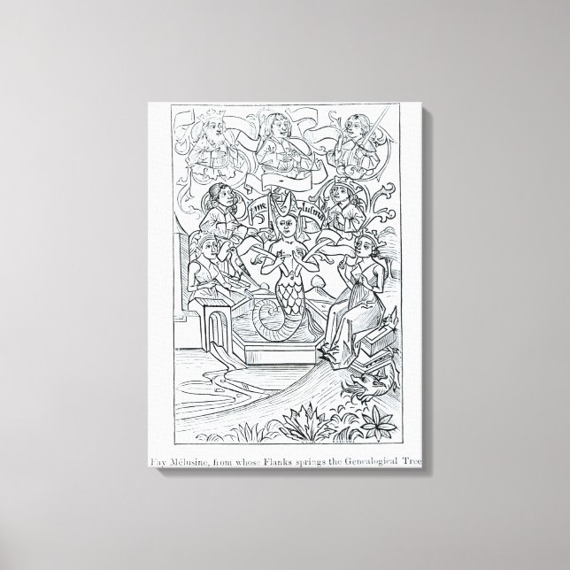 Lienzo La melusina fay (Anverso)