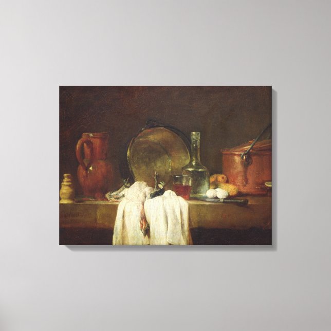 Lienzo La mesa de cocina (Anverso)