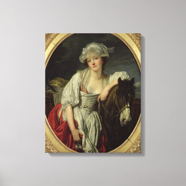 Lienzo La Milkmaid (Anverso)