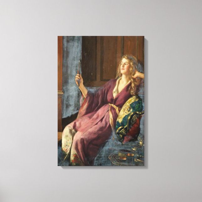 Lienzo La Minx Elegante (por John Collier) (Anverso)