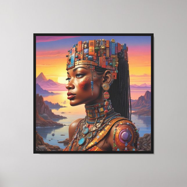Lienzo La mirada de Cleopatra (Anverso)