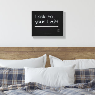 Lienzo La mirada de SlipperyJoe dejó graciosa flecha blan