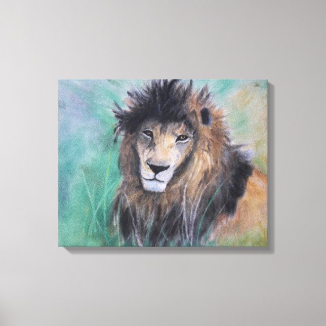 Lienzo La mirada del león (Anverso)