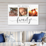 Lienzo La Moderna Familia De Collages de fotos Es Todo<br><div class="desc">Este impresionante cuadro mural de lona presenta un hermoso collage de fotos de tres marcos que muestra recuerdos preciados, adornado con el más sincero mensaje: "La familia es todo". El elegante diseño en blanco y negro, combinado con un exquisito guión y una tipografía de impresión, crea una pieza sofisticada y...</div>