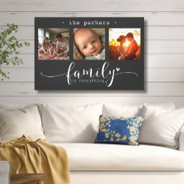 Lienzo La Moderna Familia De Collages de fotos Es Todo