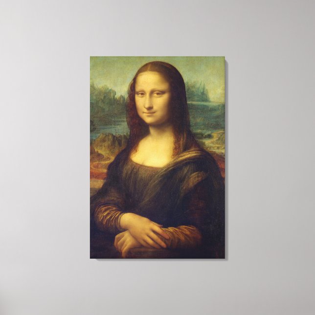 Lienzo La Mona Lisa De Leonardo Da Vinci (Anverso)