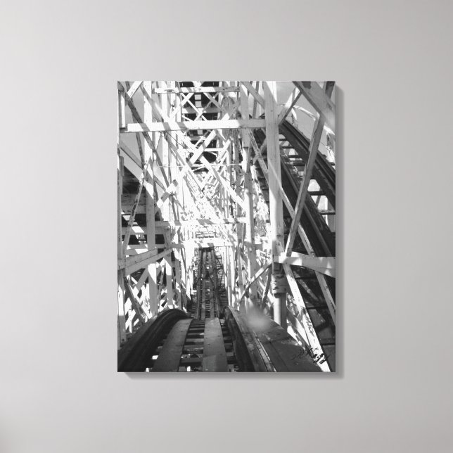 Lienzo La montaña rusa (Anverso)