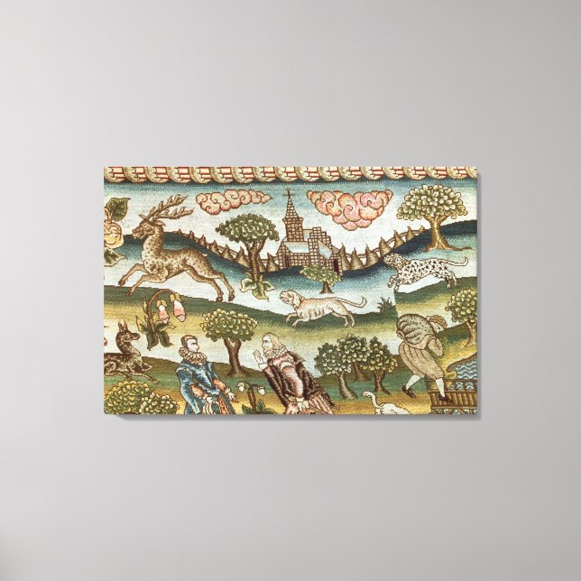 Lienzo La moqueta de la mesa de Bradford (Anverso)