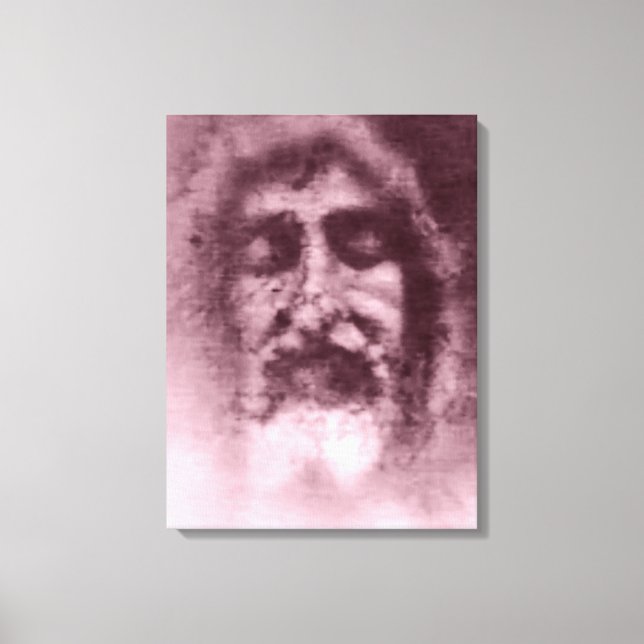 Lienzo La mortaja de Turín: la cara de Dios, Jesucristo (Anverso)