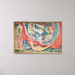 Lienzo La mujer alrededor para dar a luz y el grande