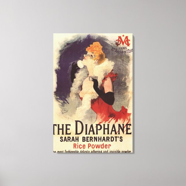 Lienzo La mujer de La Diaphane Powder Face Promo Poster (Anverso)